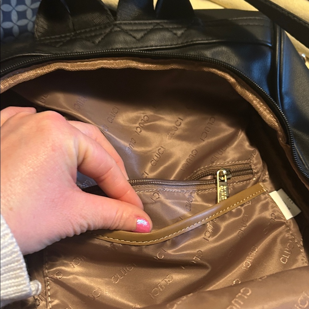 Faux Leather Backpack - Picture 7 of 8